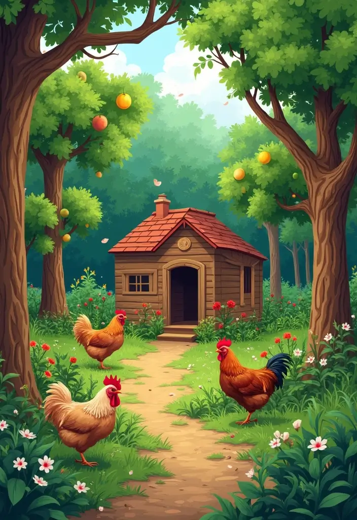 25 Chicken Coop and Garden Layout Plans for Sustainable Living - 15. The Food Forest Design