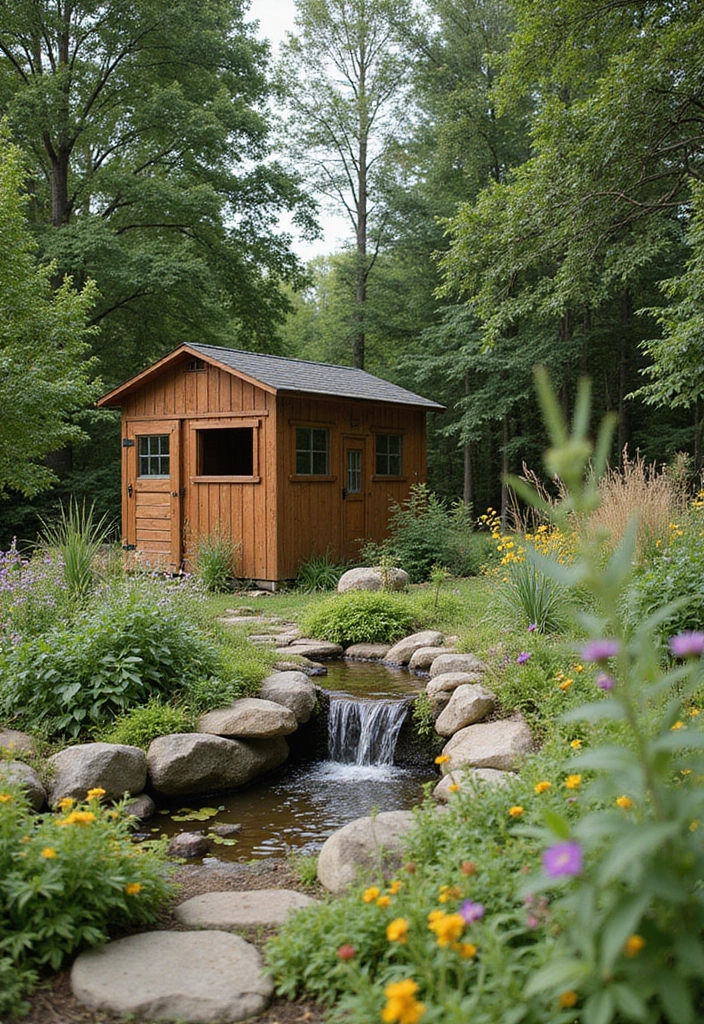 25 Chicken Coop and Garden Layout Plans for Sustainable Living - 23. The Wildlife-Friendly Design