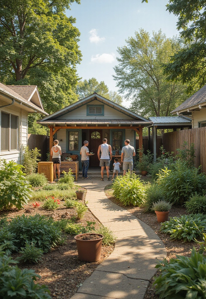 25 Chicken Coop and Garden Layout Plans for Sustainable Living - 5. The Community Coop Garden