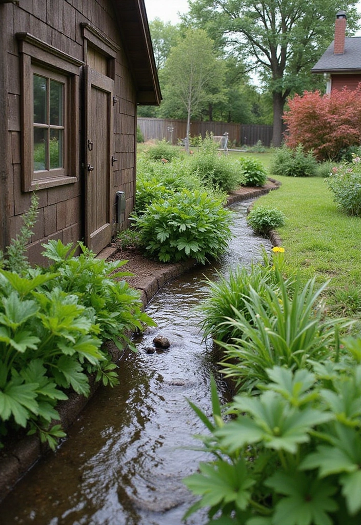 25 Chicken Coop and Garden Layout Plans for Sustainable Living - 8. The Swale System