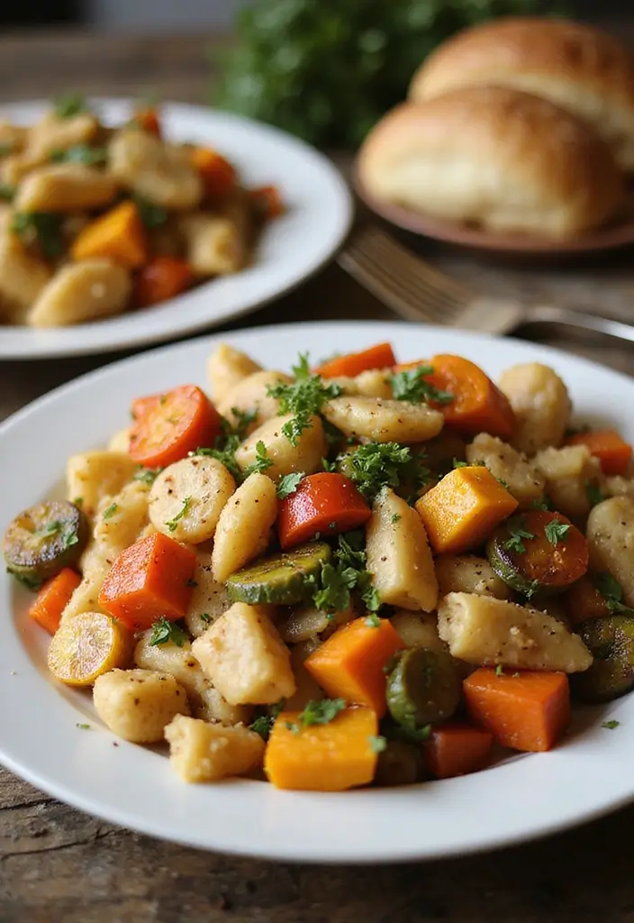 25 Copycat Olive Garden Chicken Gnocchi Recipes You’ll Crave - 12. Chicken Gnocchi with Roasted Vegetables