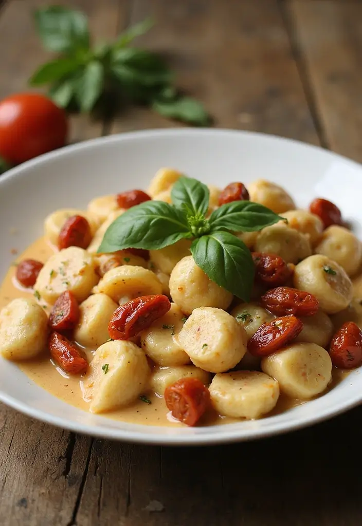 25 Copycat Olive Garden Chicken Gnocchi Recipes You’ll Crave - 15. Chicken Gnocchi with Creamy Sun-Dried Tomato Sauce