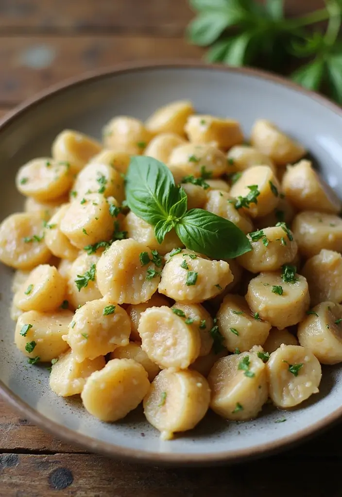25 Copycat Olive Garden Chicken Gnocchi Recipes You’ll Crave - 5. Creamy Chicken Gnocchi with Basil
