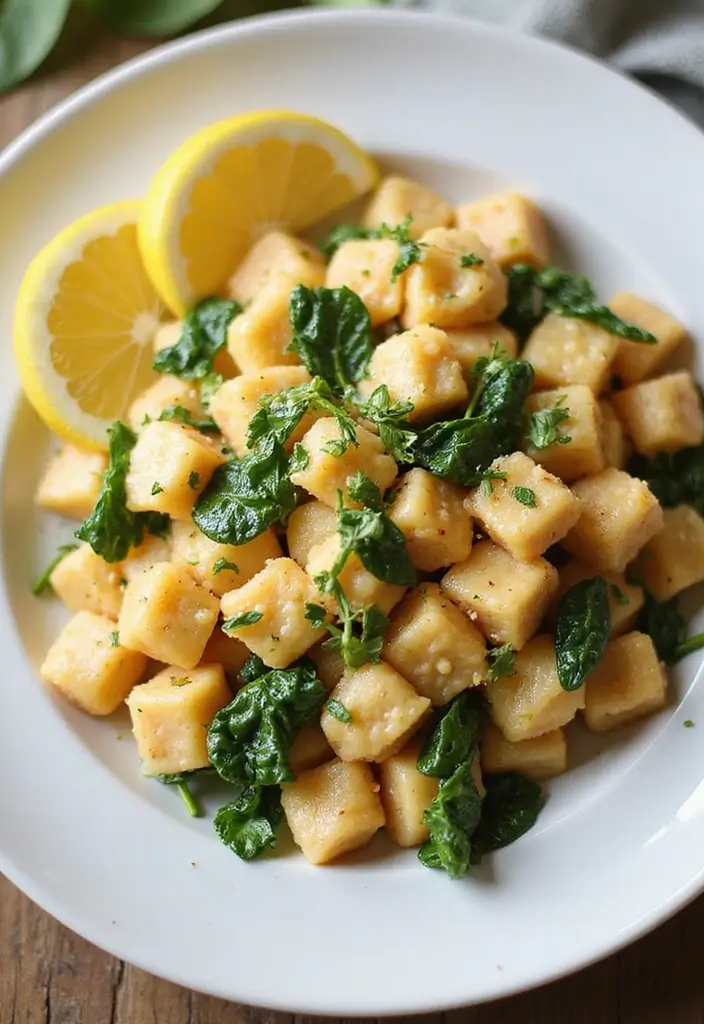 25 Copycat Olive Garden Chicken Gnocchi Recipes You’ll Crave - 6. Lemon Chicken Gnocchi with Spinach