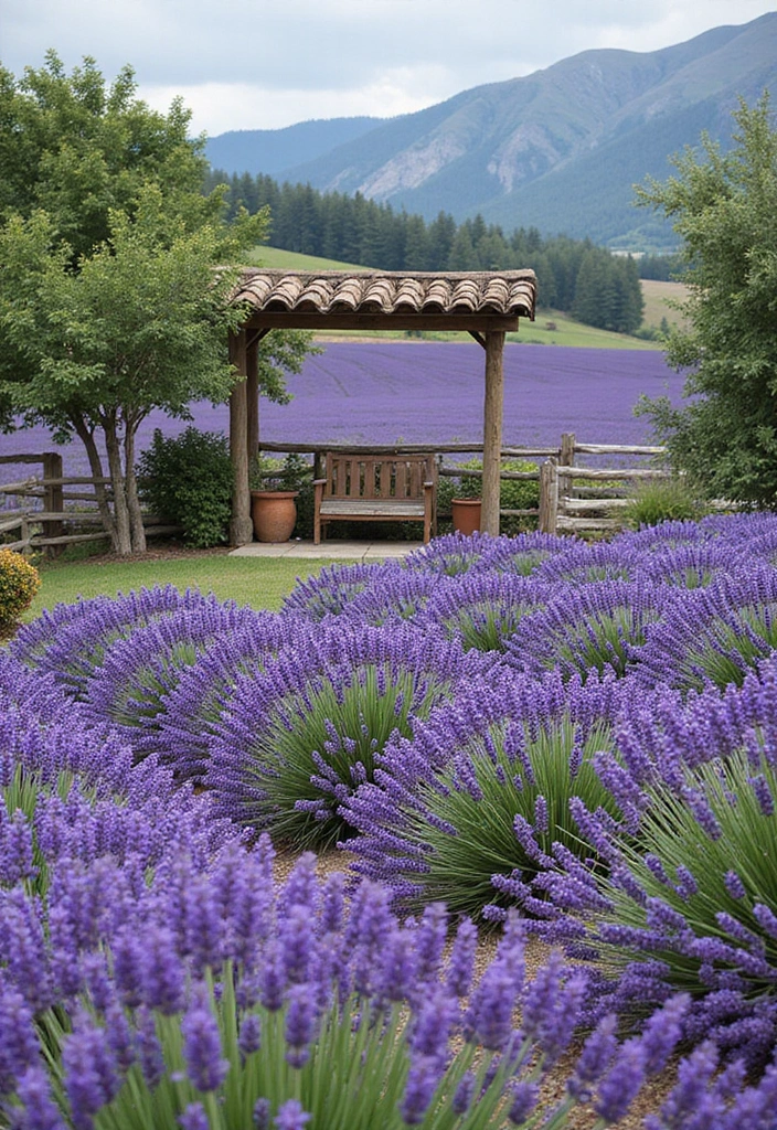 25 Creative Grow a Garden Build Ideas for Roblox Players - 22. Dreamy Lavender Field