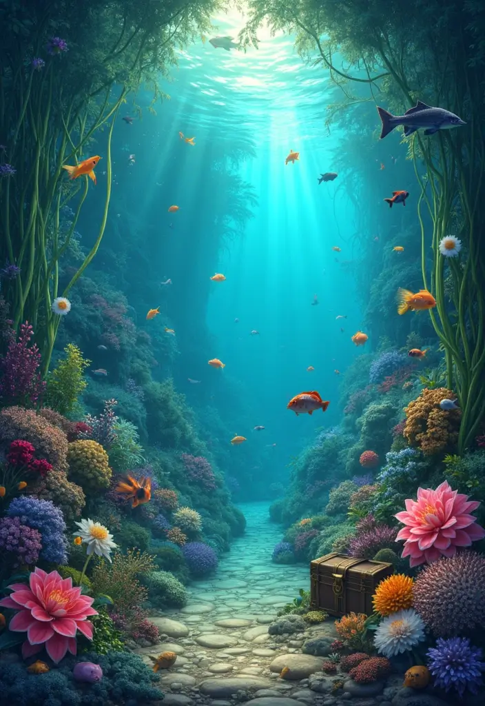 25 Creative Grow a Garden Ideas in Roblox for Beginners - 19. Underwater Garden