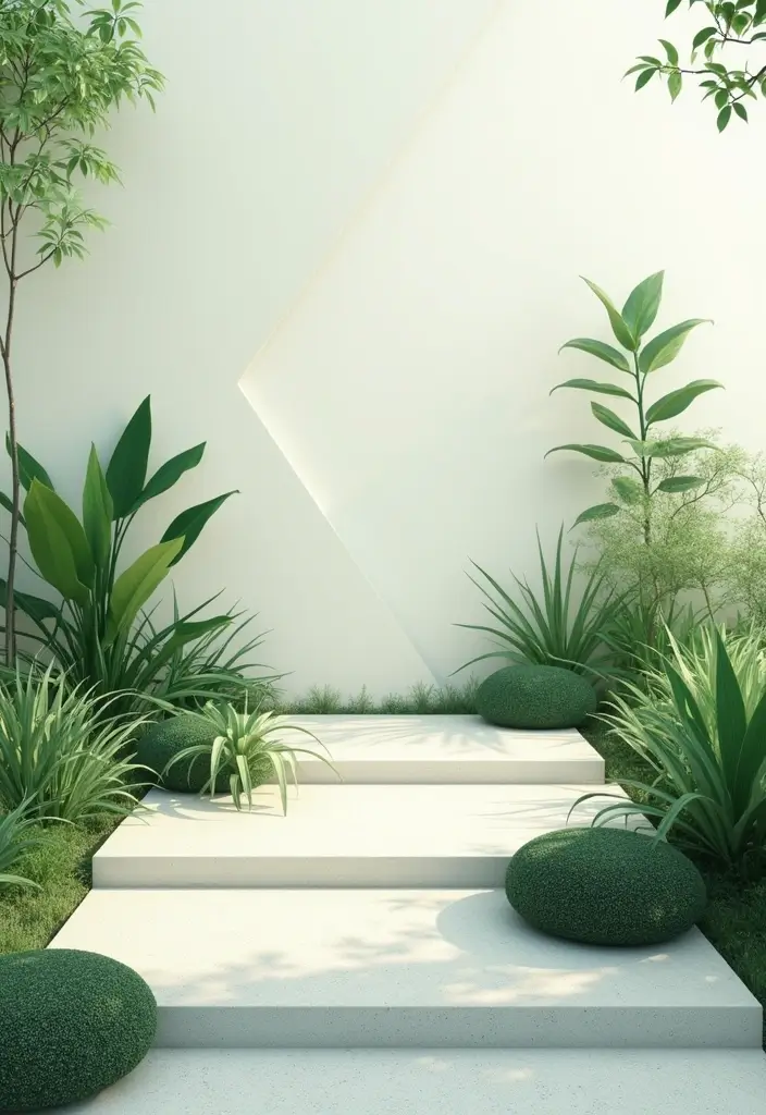 25 Creative Grow a Garden Ideas in Roblox for Beginners - 2. Modern Minimalist Garden