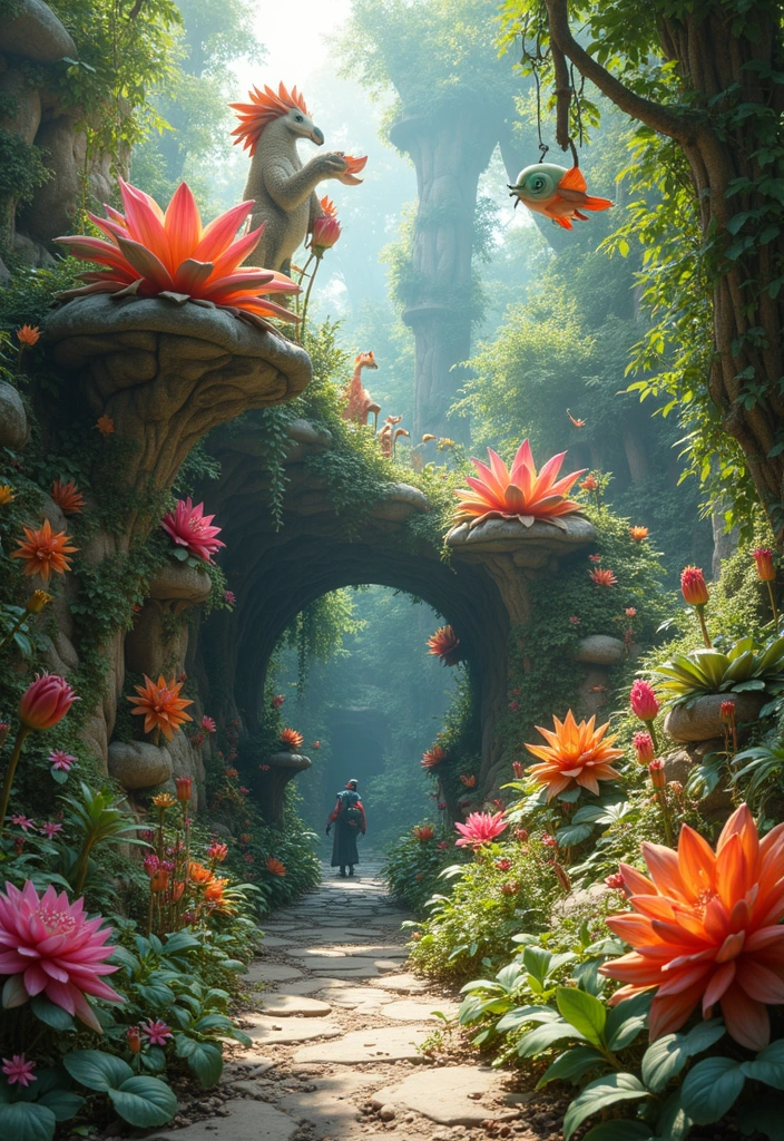 25 Creative Grow a Garden Ideas in Roblox for Beginners - 23. Fantasy Creature Habitat