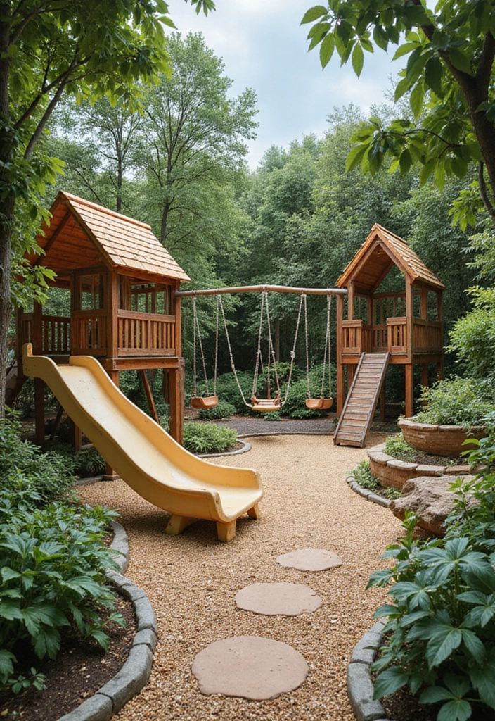 25 Creative Grow a Garden Ideas in Roblox for Beginners - 24. Adventure Playground Garden