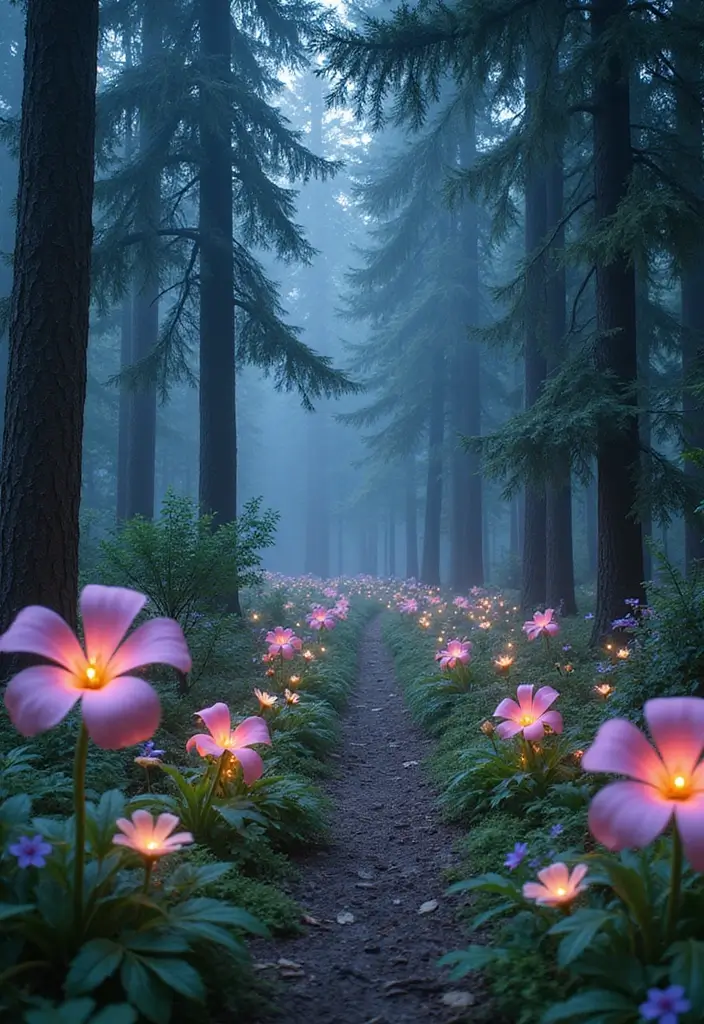 25 Creative Grow a Garden Ideas in Roblox for Beginners - 5. Fantasy Forest Garden