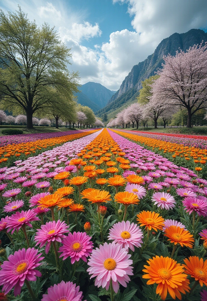 25+ Flower Garden Ideas in Front of House That Add Instant Curb Appeal - 22. Color Theory in Flower Arrangements