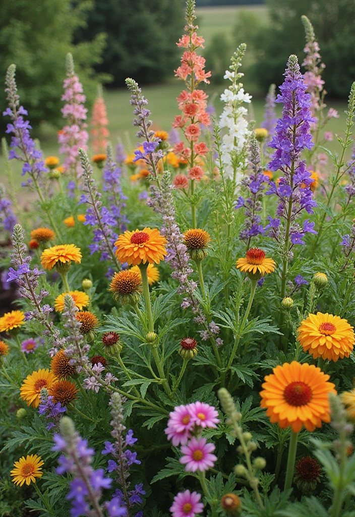 25+ Flower Garden Ideas in Front of House That Add Instant Curb Appeal - 24. Native Plant Gardens