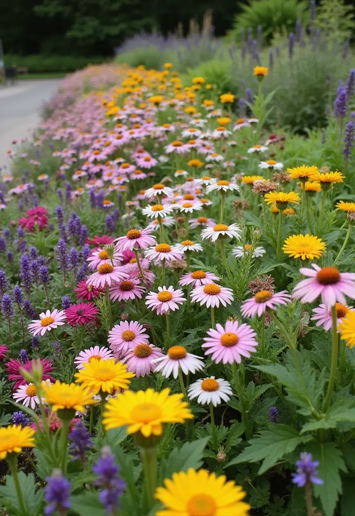 25+ Flower Garden Ideas in Front of House That Add Instant Curb Appeal - 6. Perennial Borders