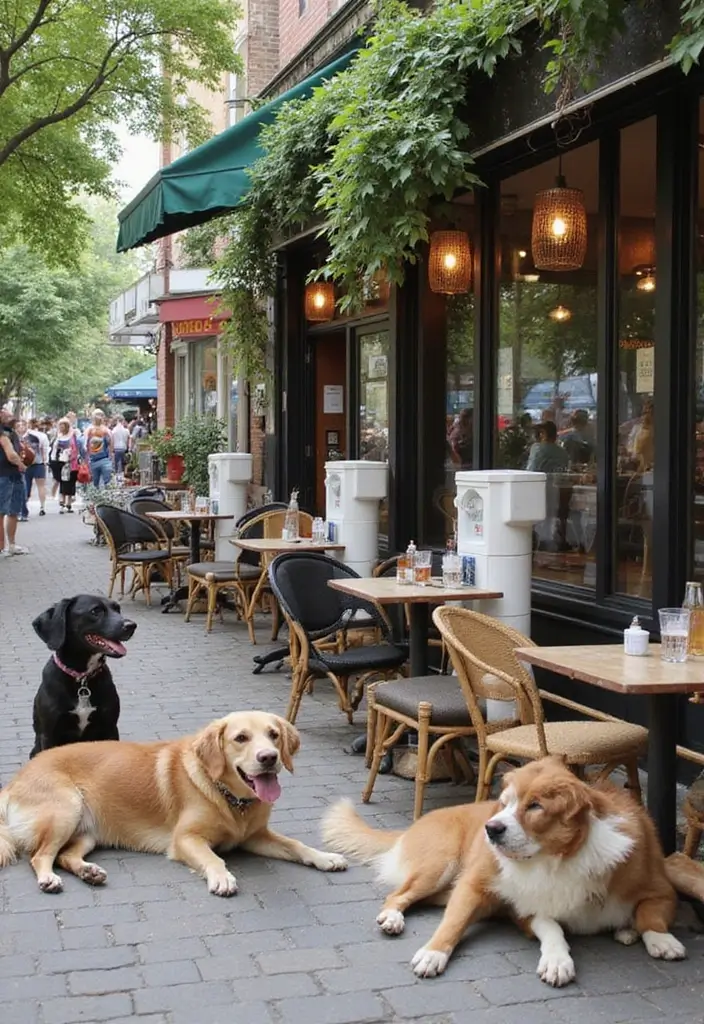 25 Garden Cafe Design Outdoor Coffee Shop Inspirations You’ll Adore - 13. Pet-Friendly Spaces
