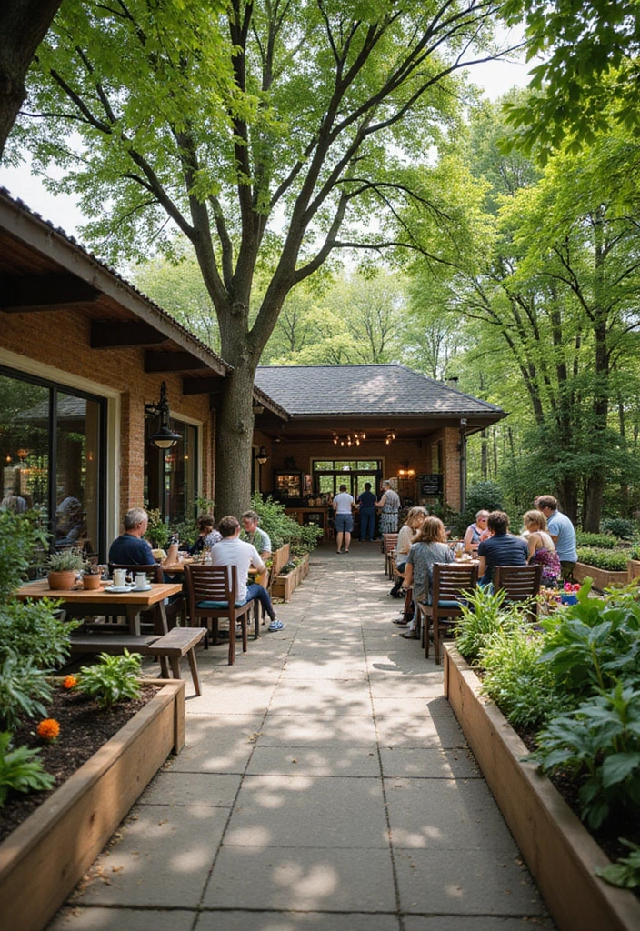 25 Garden Cafe Design Outdoor Coffee Shop Inspirations You’ll Adore - 14. Community Gardening Spaces