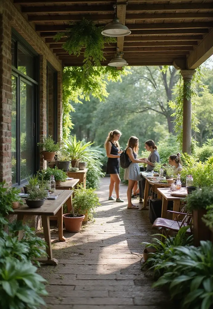25 Garden Cafe Design Outdoor Coffee Shop Inspirations You’ll Adore - 17. Nature Workshops