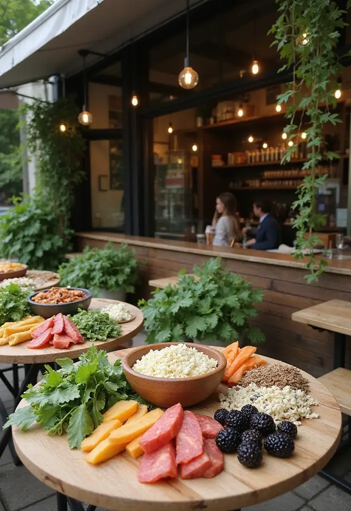 25 Garden Cafe Design Outdoor Coffee Shop Inspirations You’ll Adore - 20. Plant-Based Menu Options