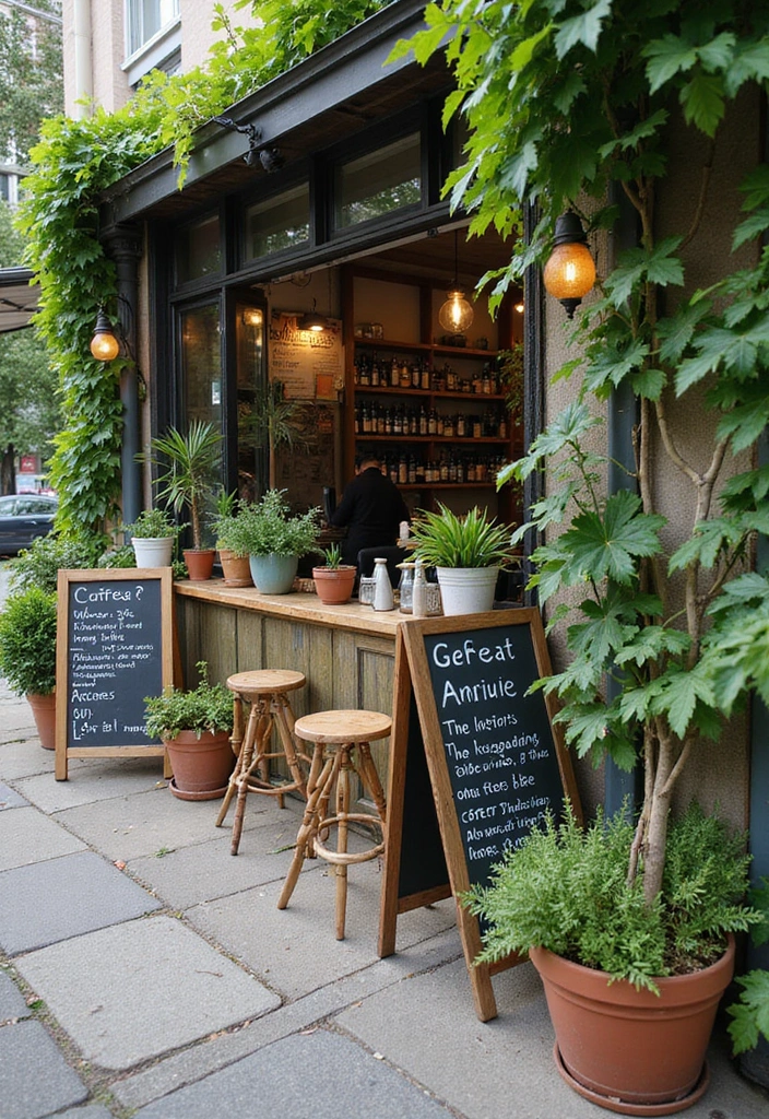 25 Garden Cafe Design Outdoor Coffee Shop Inspirations You’ll Adore - 22. Informative Gardening Signage
