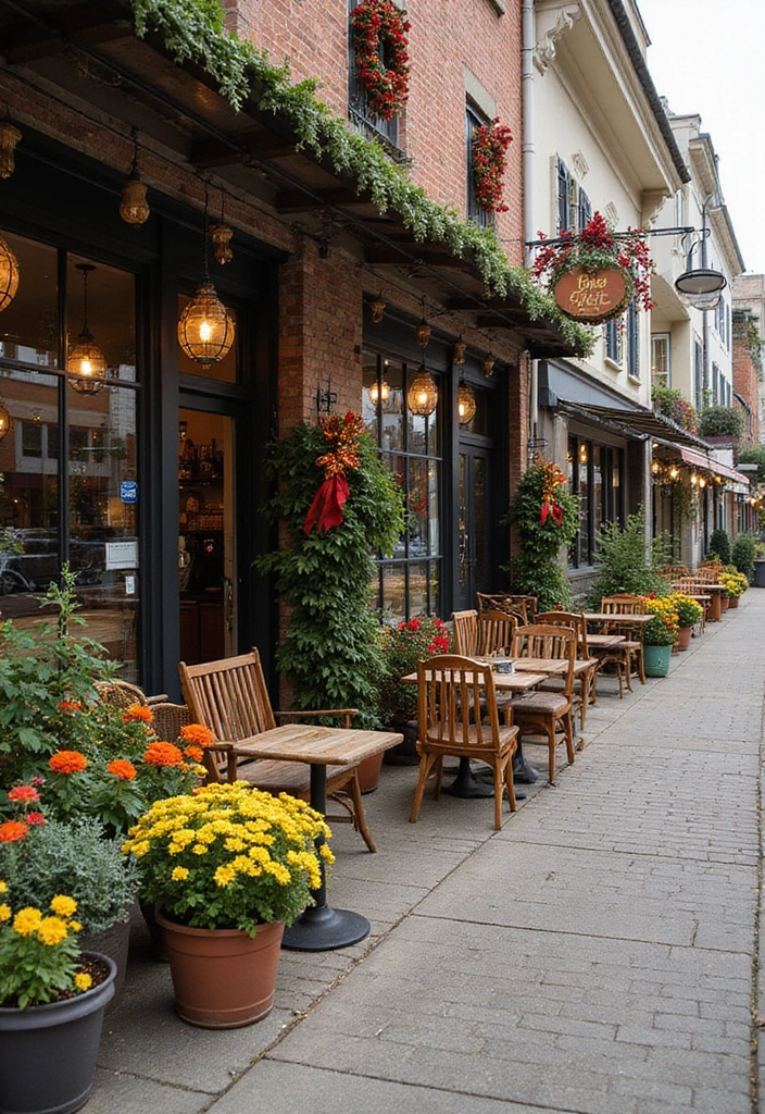 25 Garden Cafe Design Outdoor Coffee Shop Inspirations You’ll Adore - 9. Seasonal Themes