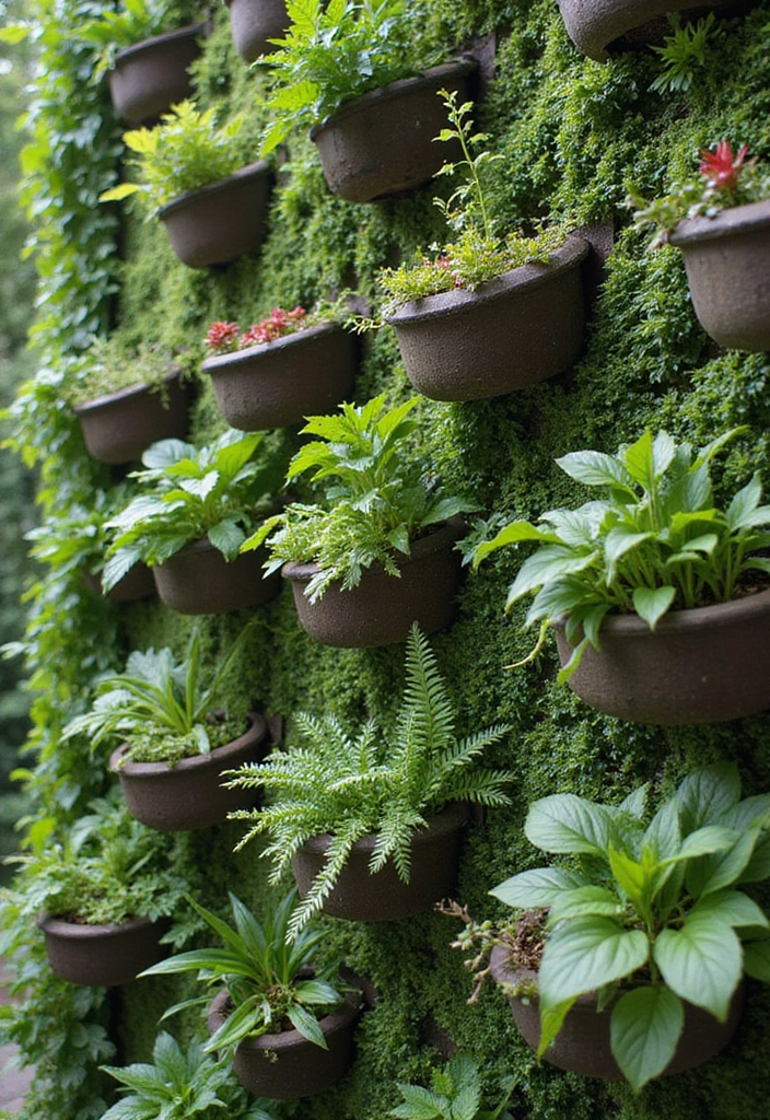 25 Garden Ideas for Small Spaces to Make the Most of Your Area - 1. Vertical Wall Gardens