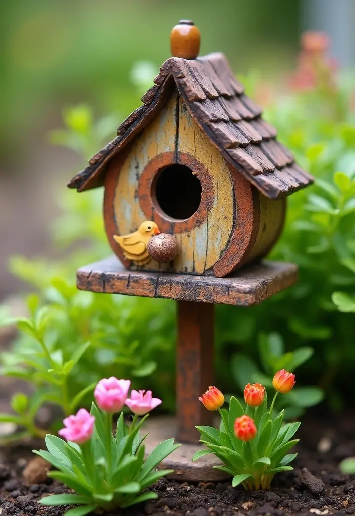 25 Garden Ideas for Small Spaces to Make the Most of Your Area - 14. Decorative Birdhouses