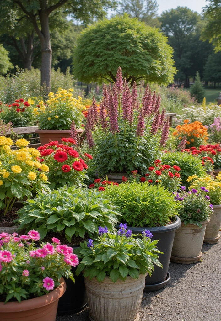 25 Garden Ideas for Small Spaces to Make the Most of Your Area - 20. Seasonal Container Swaps