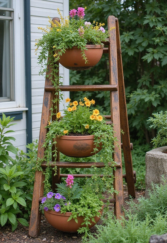 25 Garden Ideas for Small Spaces to Make the Most of Your Area - 7. Repurposed Furniture Planters