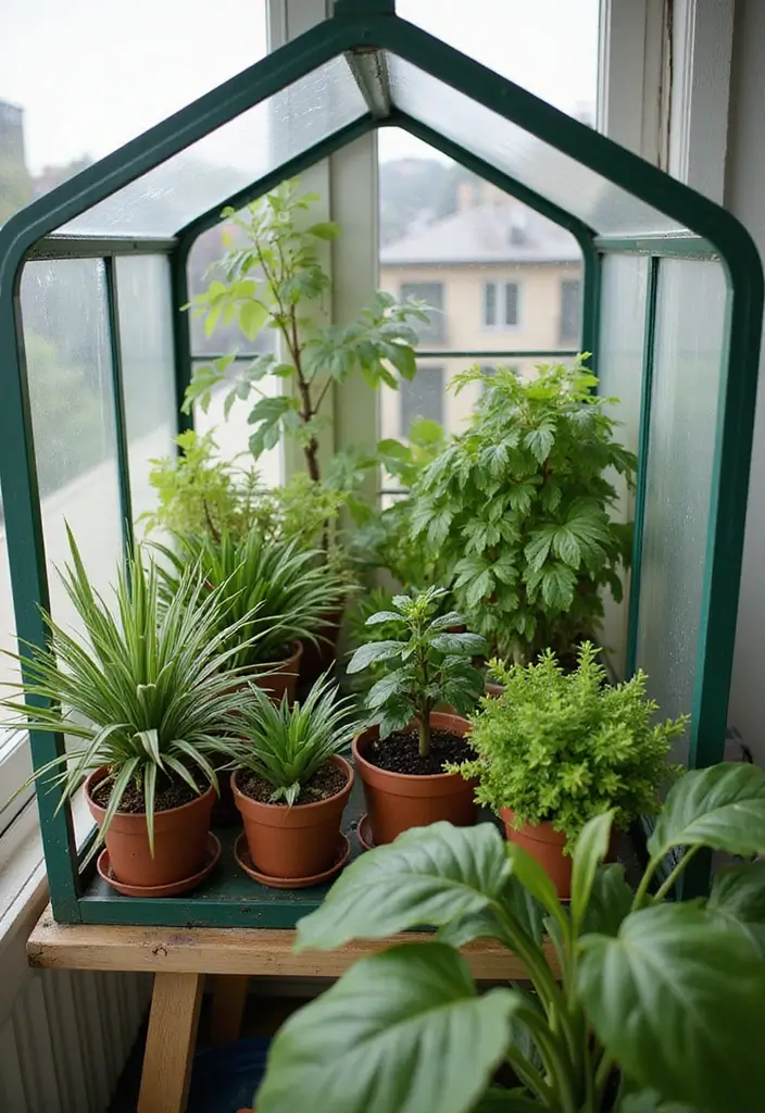 25 Garden Ideas for Small Spaces to Make the Most of Your Area - 8. Mini Greenhouses for Small Spaces