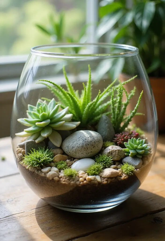 25 Mini Garden Ideas for Small Spaces Full of Charm - 1. Terrarium Magic