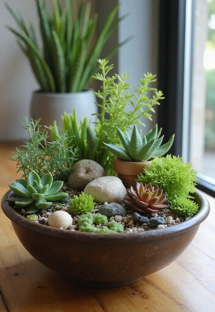 25 Mini Garden Ideas for Small Spaces Full of Charm - 16. Bowl Gardens