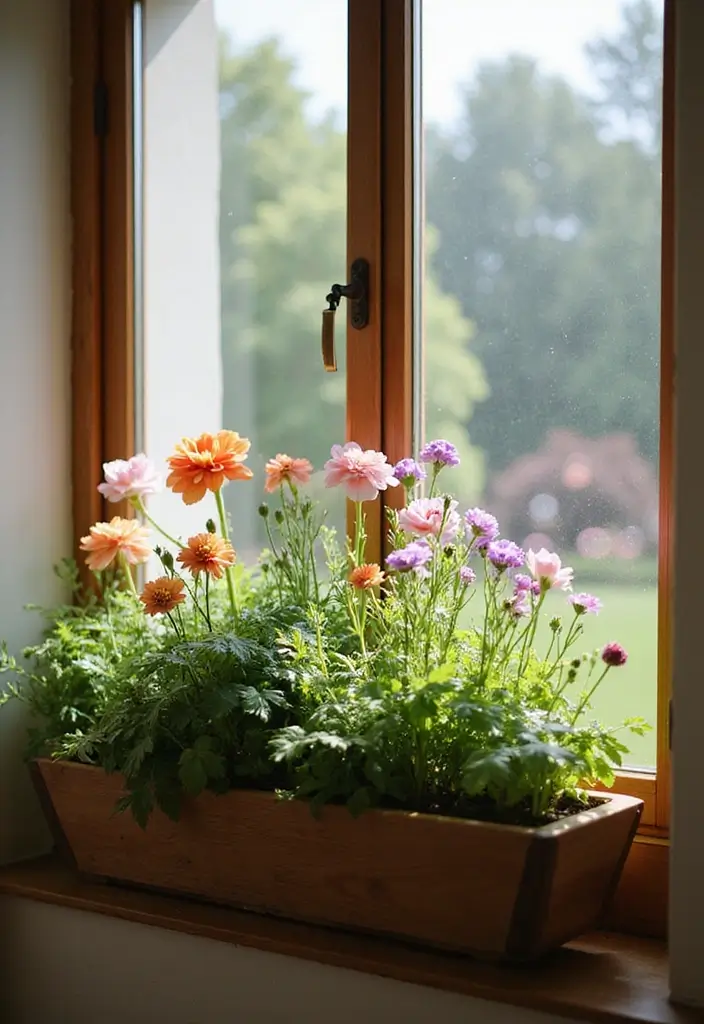 25 Mini Garden Ideas for Small Spaces Full of Charm - 23. Window Planter Boxes