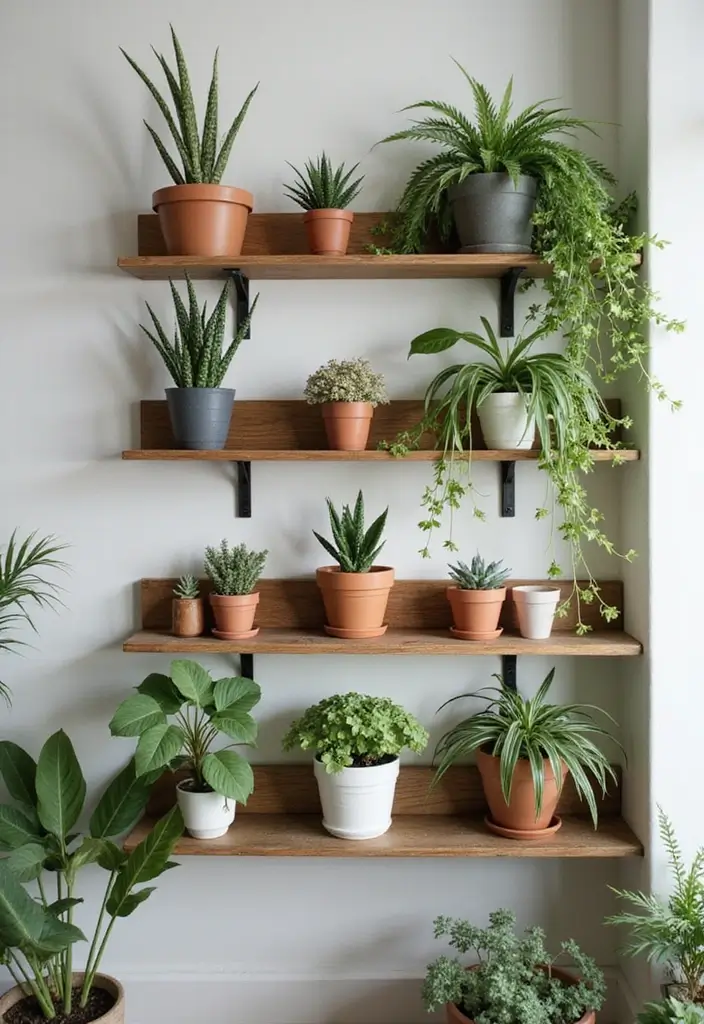 25 Mini Garden Ideas for Small Spaces Full of Charm - 3. Shelf Gardens