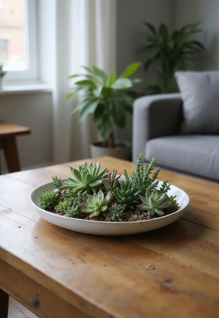 25 Mini Garden Ideas for Small Spaces Full of Charm - 6. Compact Succulent Arrangements