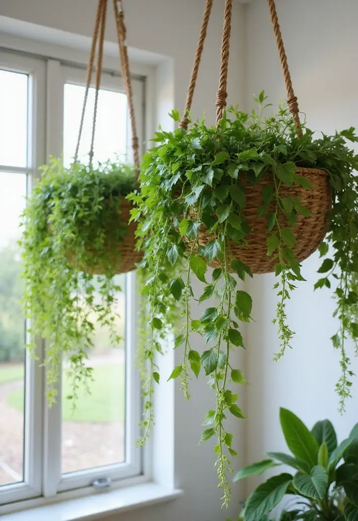 25 Mini Garden Ideas for Small Spaces Full of Charm - 8. Hanging Garden Baskets