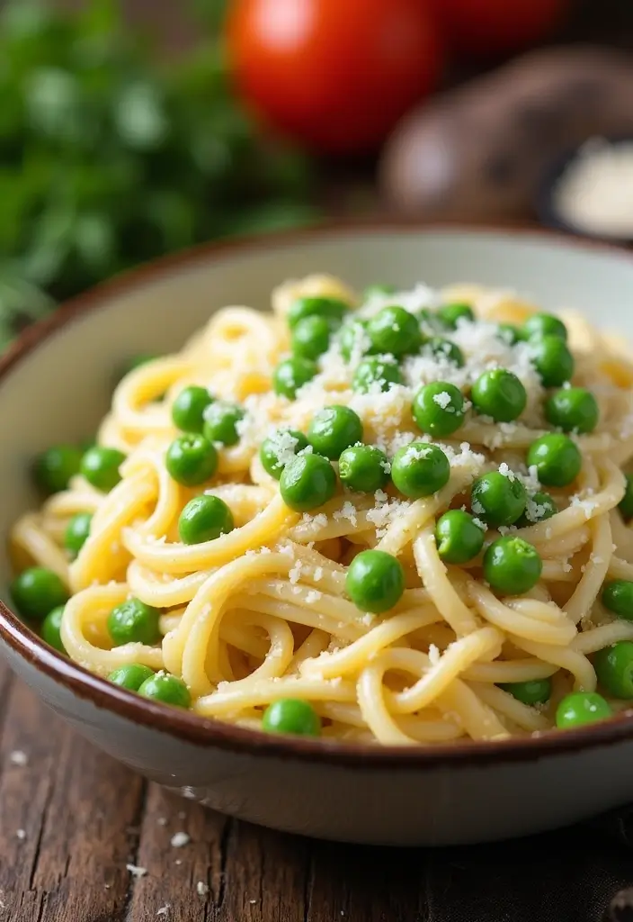 25 Olive Garden Alfredo Sauce Recipe Versions That Taste Just Like the Original - 10. Alfredo Sauce with Peas