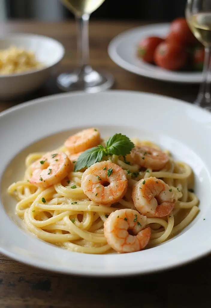 25 Olive Garden Alfredo Sauce Recipe Versions That Taste Just Like the Original - 17. Alfredo Sauce with Shrimp