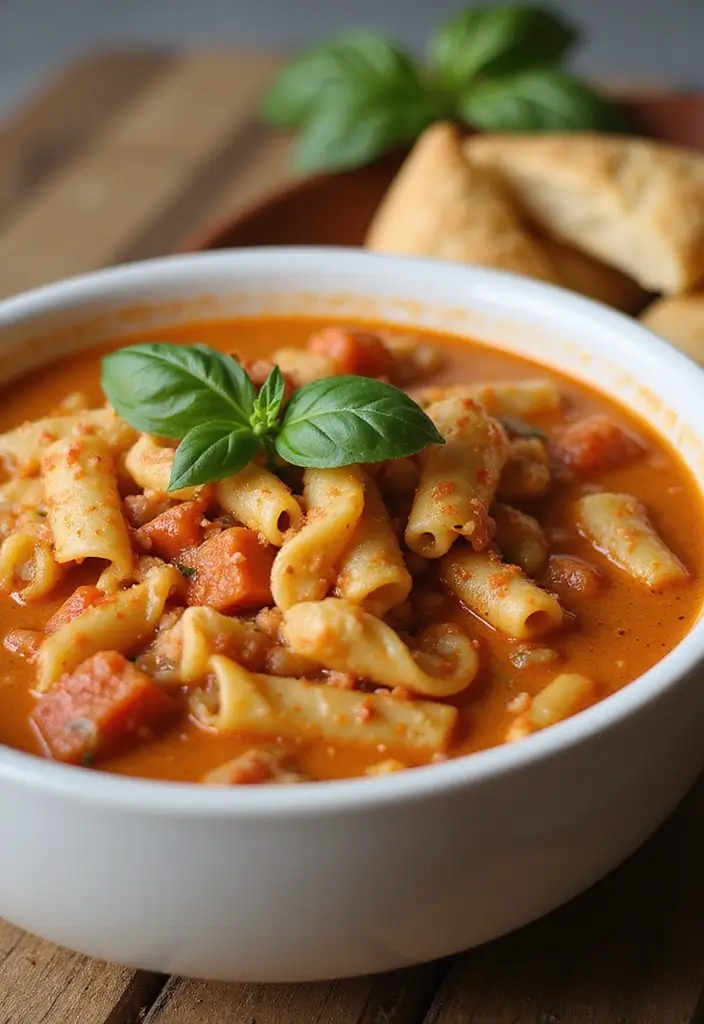 25 Olive Garden Pasta e Fagioli Soup Copycat Recipes to Try Tonight - 5. Creamy Pasta e Fagioli