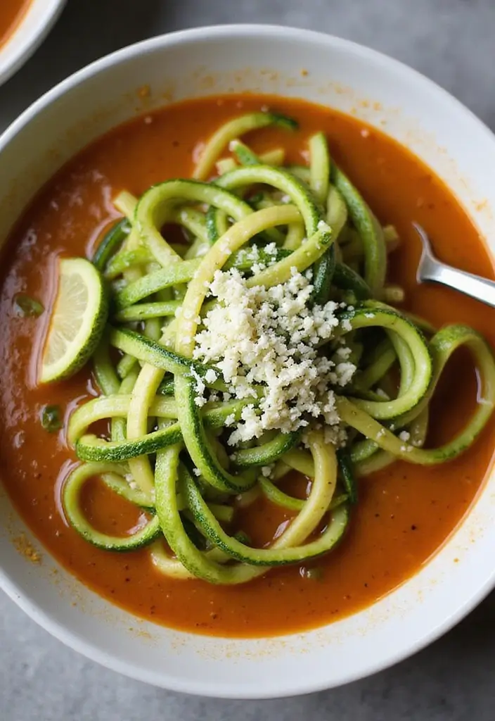 25 Olive Garden Zuppa Toscana Soup Recipes Everyone Loves - 15. Zucchini Noodle Zuppa Toscana