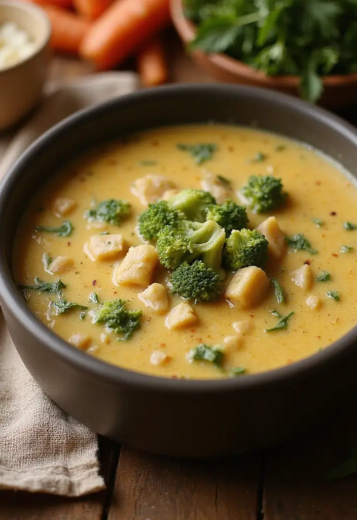 25 Olive Garden Zuppa Toscana Soup Recipes Everyone Loves - 24. Cheesy Broccoli Zuppa Toscana