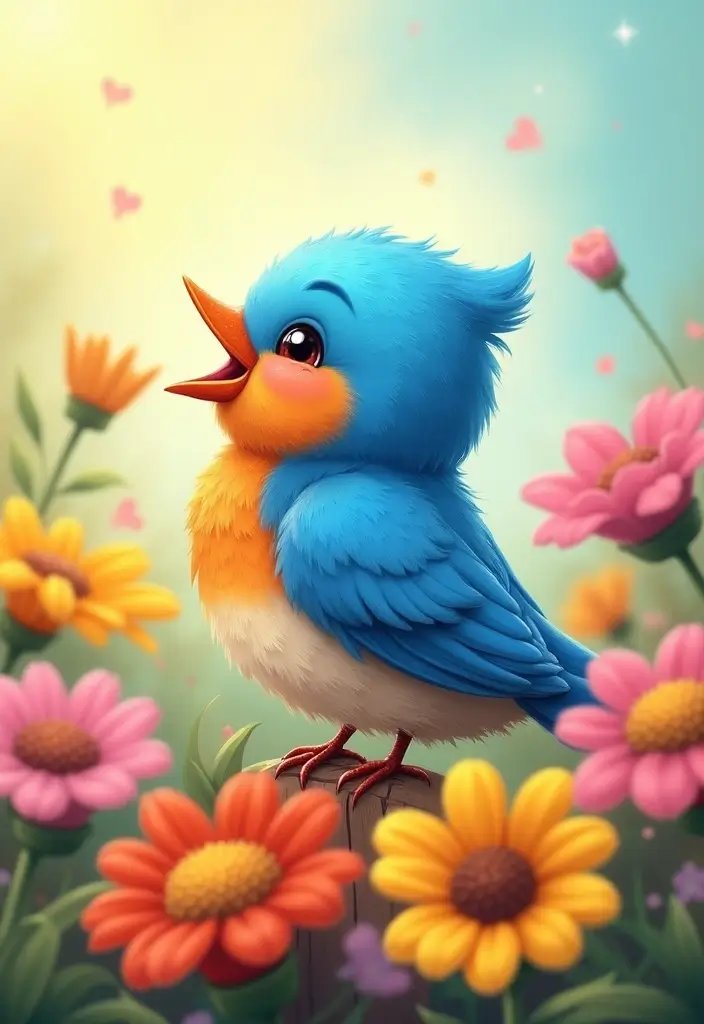 25 Over the Garden Wall PFP Ideas for Your Aesthetic Profile - 13. Singing Bluebird in Bloom