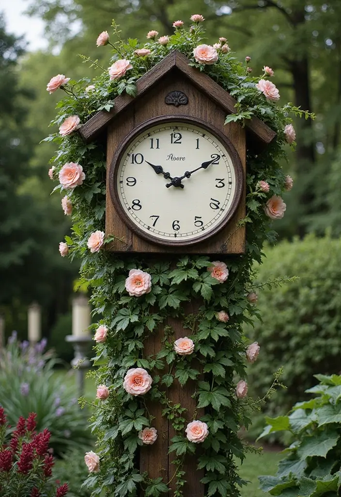 25 Over the Garden Wall PFP Ideas for Your Aesthetic Profile - 24. Whimsical Garden Clock