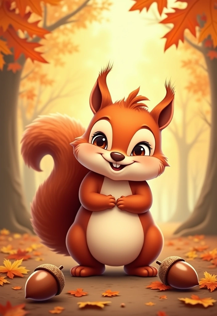 25 Over the Garden Wall PFP Ideas for Your Aesthetic Profile - 6. Playful Squirrel with Acorns