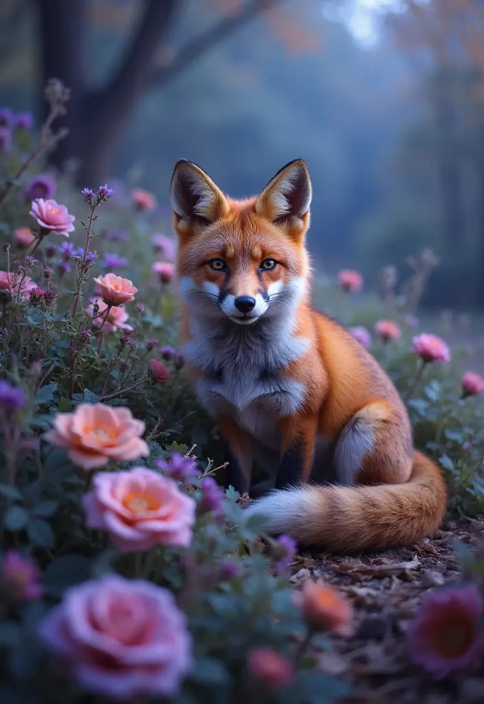25 Over the Garden Wall PFP Ideas for Your Aesthetic Profile - 8. Mystical Fox Among Flowers