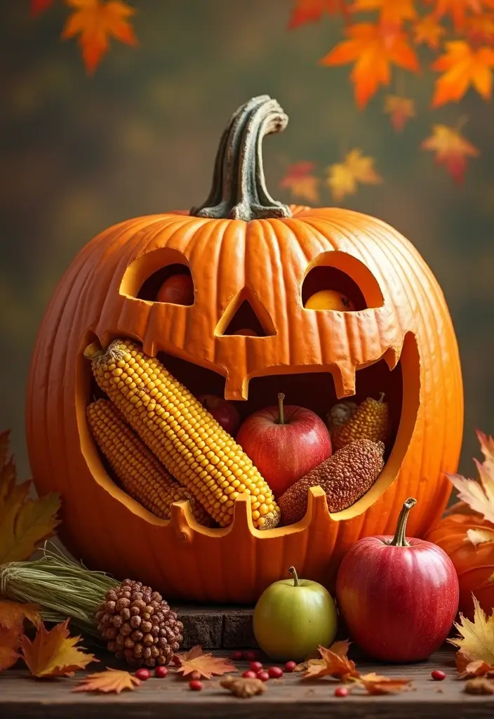 25 Over the Garden Wall Pumpkin Designs Perfect for Halloween - 16. The Harvest Festival