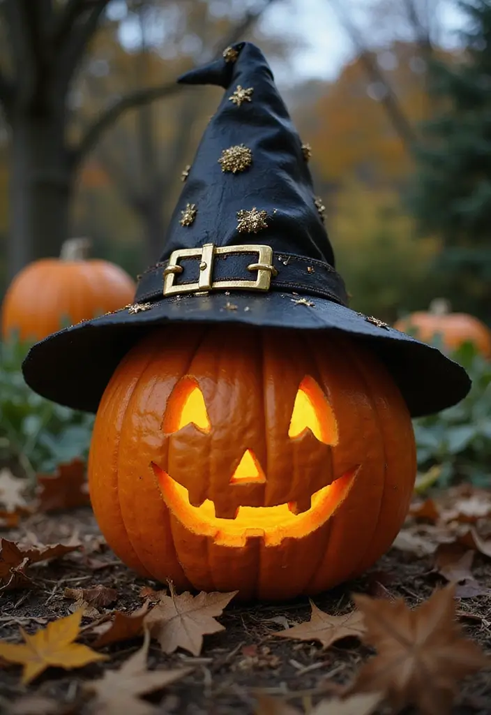 25 Over the Garden Wall Pumpkin Designs Perfect for Halloween - 19. The Pumpkin Witch