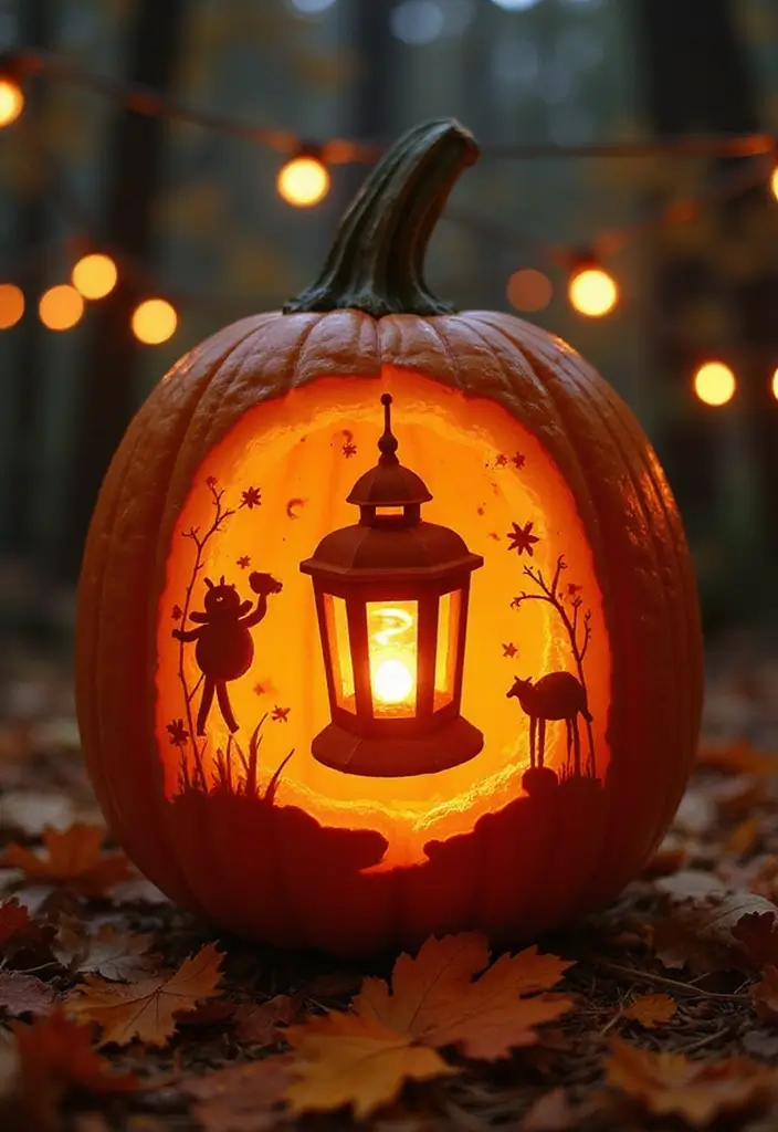 25 Over the Garden Wall Pumpkin Designs Perfect for Halloween - 5. The Lantern of the Woods