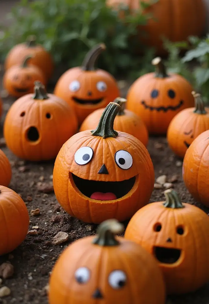 25 Over the Garden Wall Pumpkin Designs Perfect for Halloween - 9. The Pumpkin Patch Friends