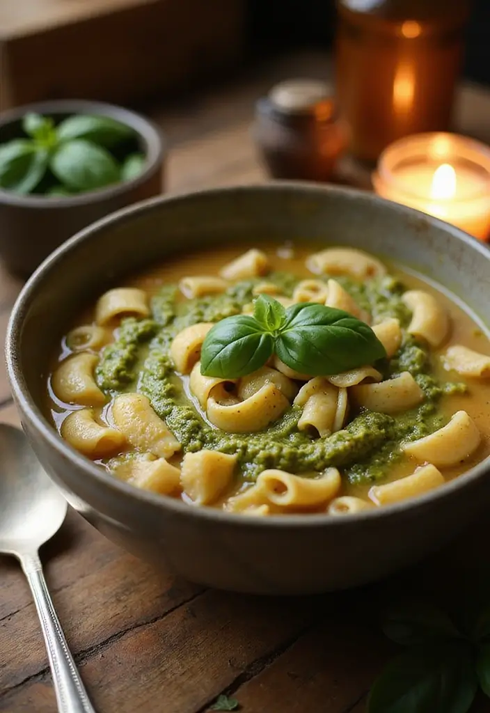 25 Pasta Fagioli Soup Olive Garden Recipes for Cozy Nights - 10. Pasta Fagioli with Pesto