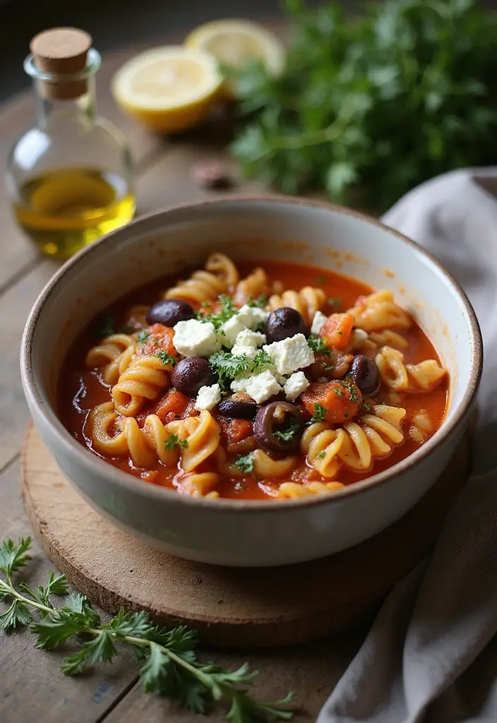 25 Pasta Fagioli Soup Olive Garden Recipes for Cozy Nights - 11. Mediterranean Pasta Fagioli