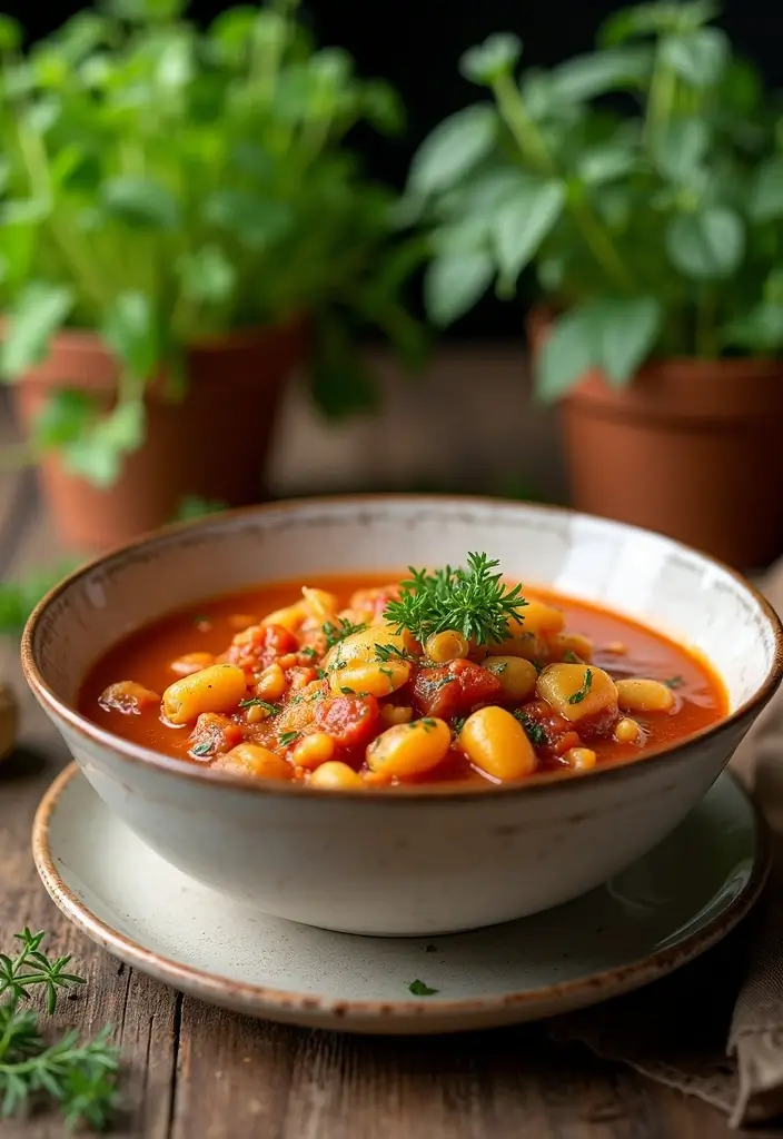 25 Pasta Fagioli Soup Olive Garden Recipes for Cozy Nights - 13. Pasta Fagioli with Fresh Herbs